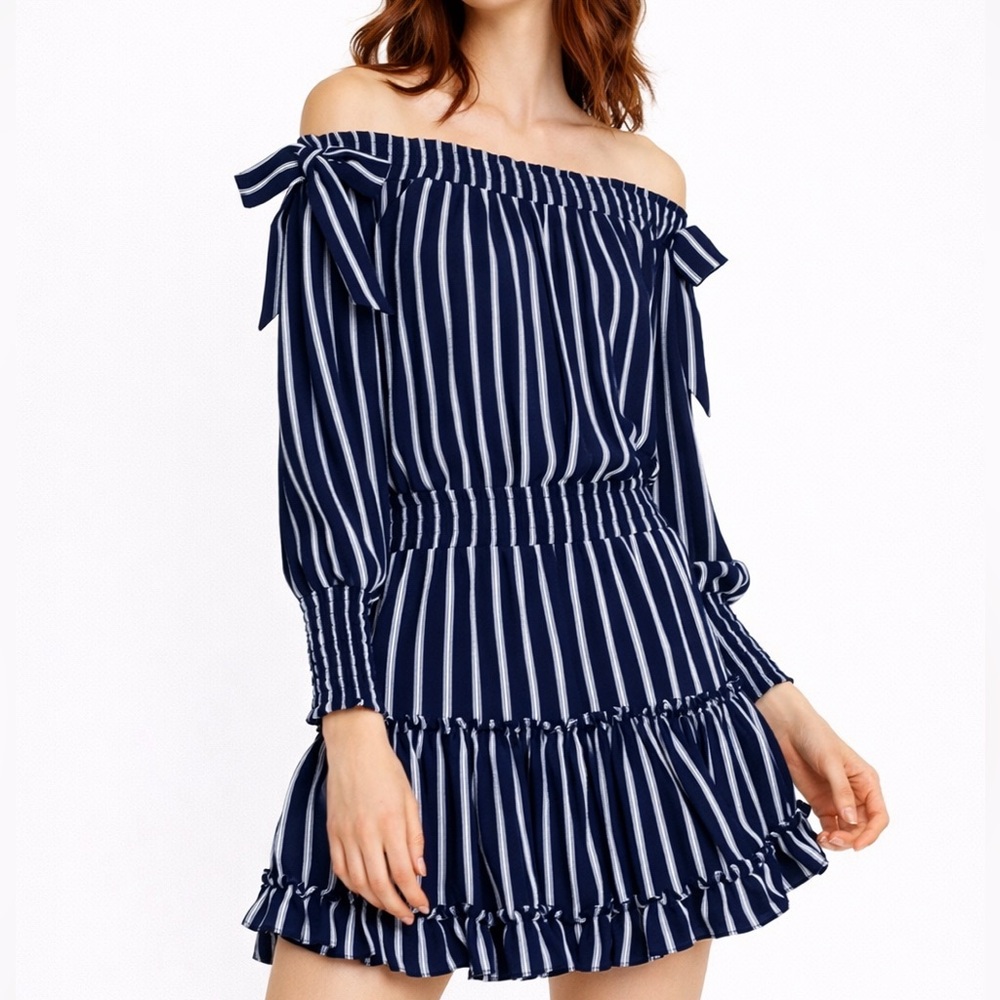 REVOLVE MISA Los Angeles Carly navy mini dress